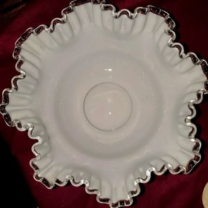 Estate Ribbon Bowl Fenton